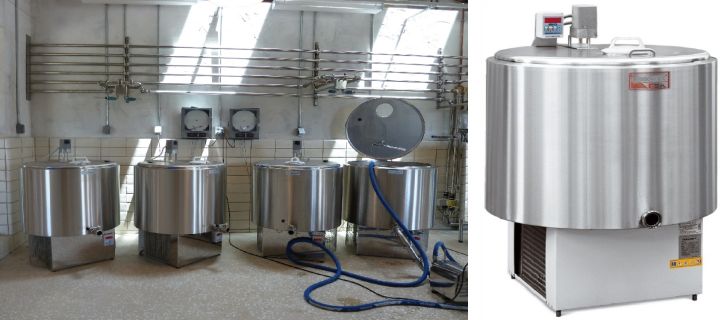 Milk bulk tanks